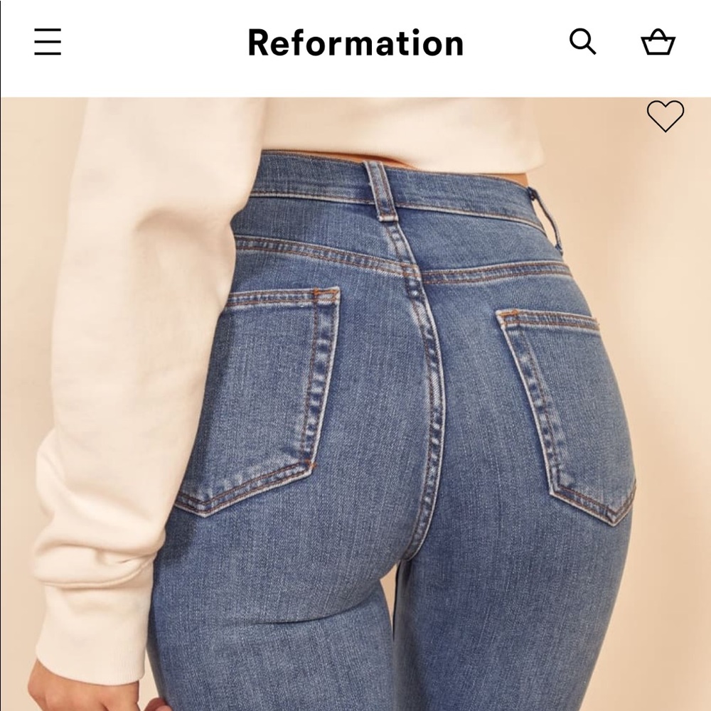 Reformation High & Skinny Jeans. Size 28.